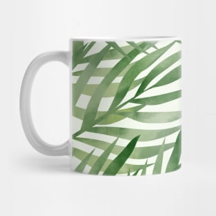 Trendy Tropical Plam Leaves Pattern Mug